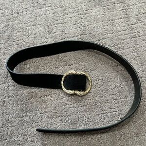Sezane Black Artemis belt